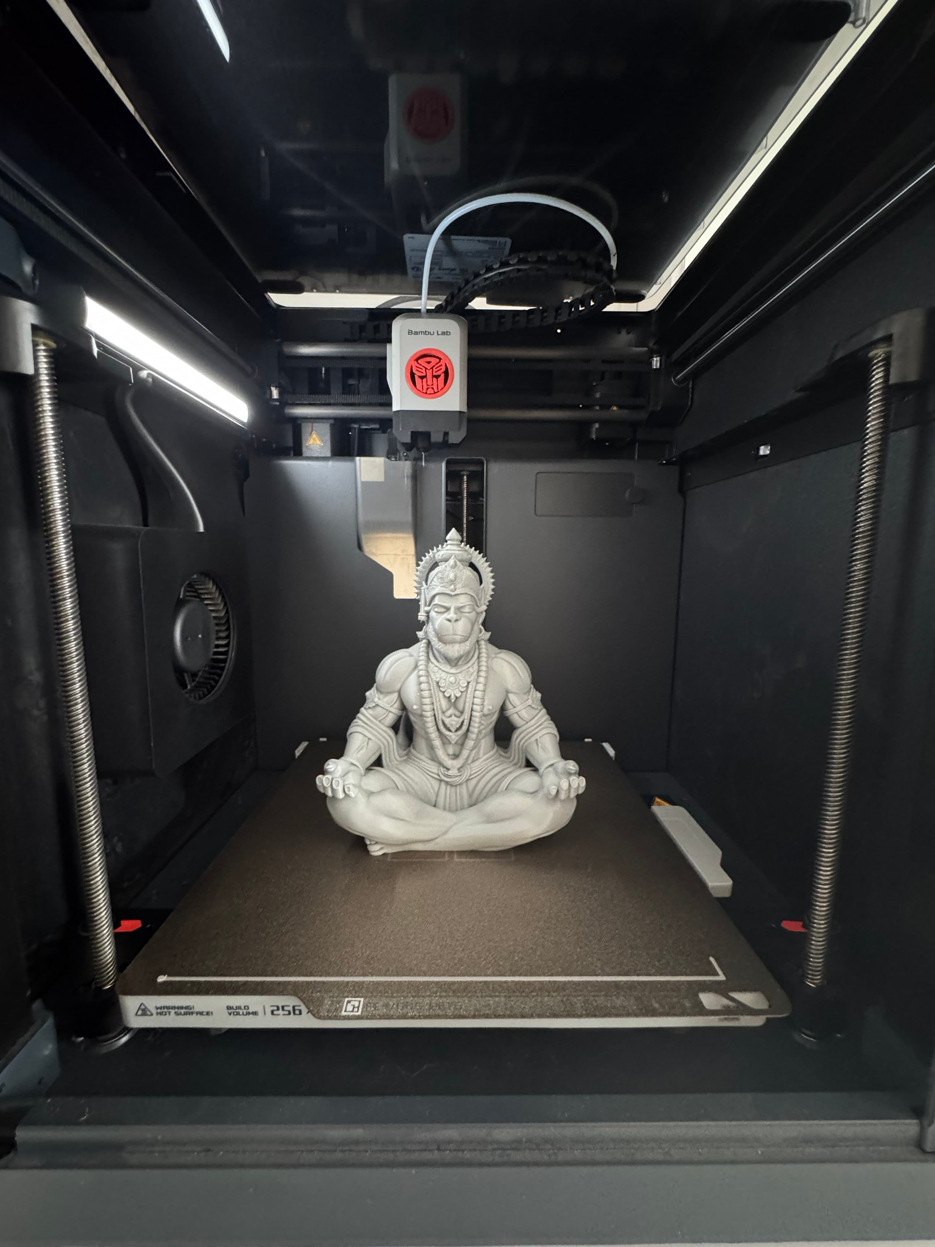 Golden Hanuman Meditation Statue thumbnail 2